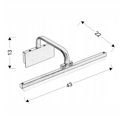 LED Obrazové svietidlo HANG LED/8W/230V