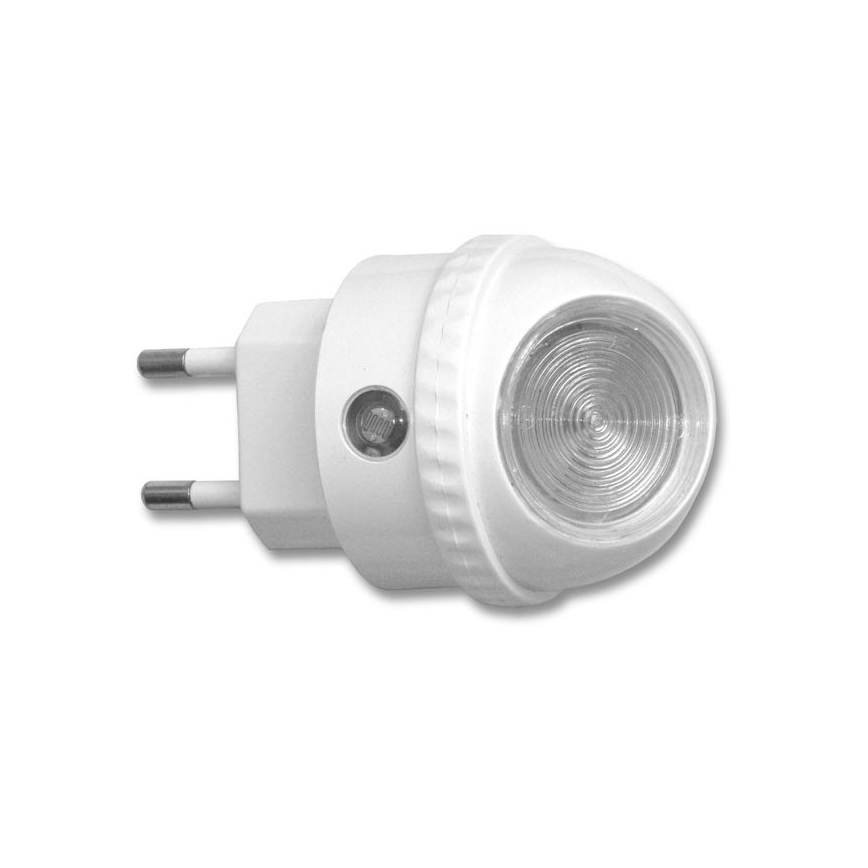 LED Orientačné svietidlo do zásuvky so senzorom LED/1W/230V