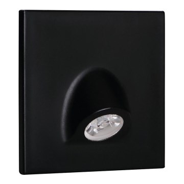 LED orientačné svietidlo MEFIS LED/0,7W/12V 4000 K čierna