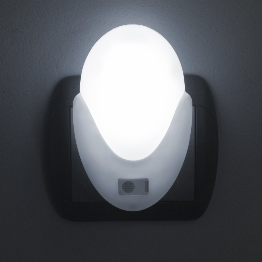 LED Orientačné svietidlo so súmrakovým senzorom do zásuvky LED/1W/230V