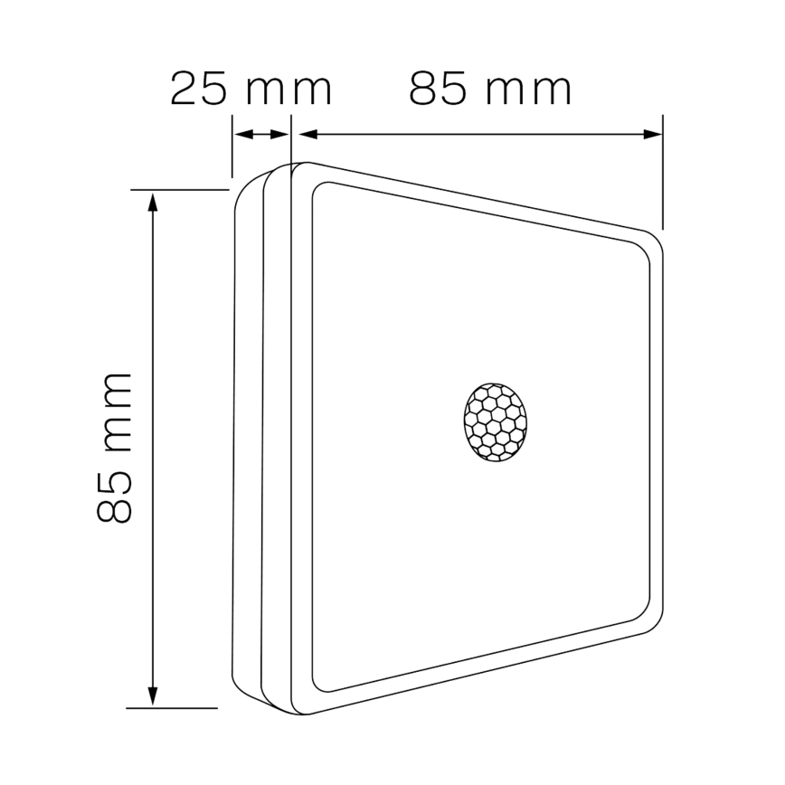 LED Osvetlenie nábytku so senzorom LED/1,5W/4,5V 3xAA matný chróm
