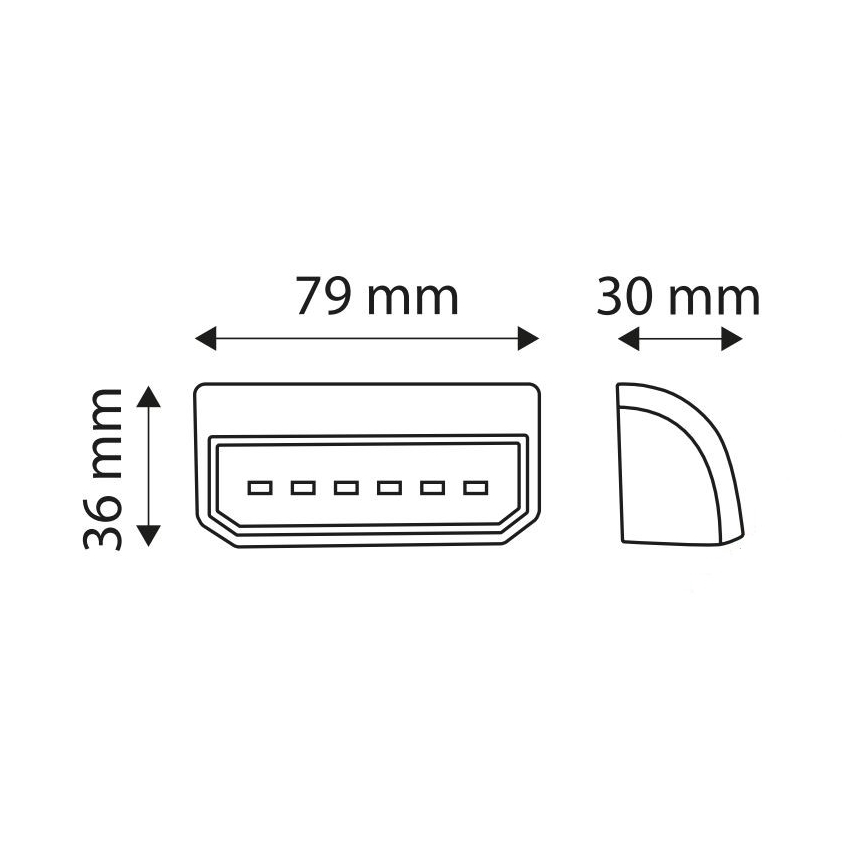 LED Osvetlenie ŠPZ LICE LED/0,2W/12-24V IP67