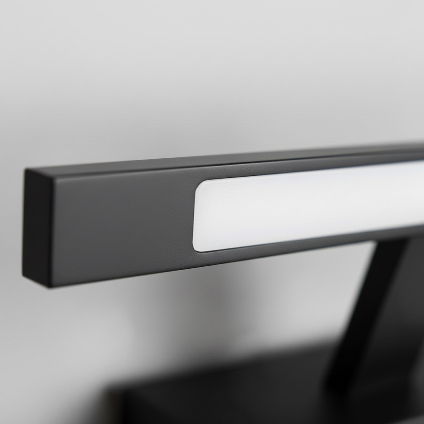 LED osvetlenie na zrkadlo do kúpeľne KLIMT LED/8W/230V 3000/4000/6000K 40 cm IP44 čierne