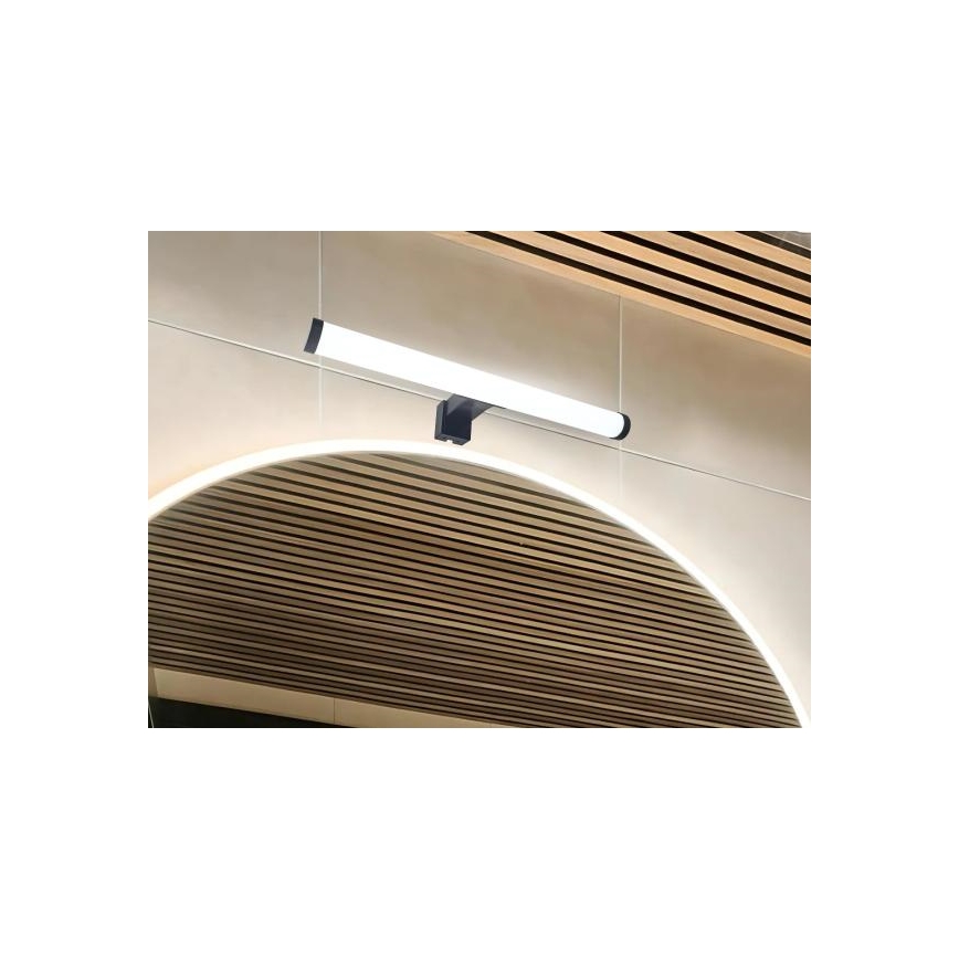 LED osvetlenie zrkadla do kúpeľne LED/8W/230V 30 cm IP44 čierne