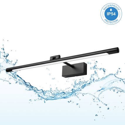 LED osvetlenie zrkadla do kúpeľne MIRROR LED/8W/230V 4000K IP44 60 cm čierna