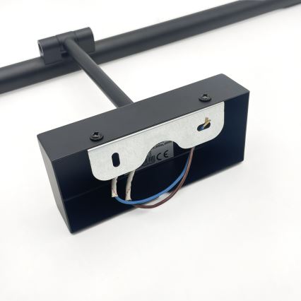 LED osvetlenie zrkadla do kúpeľne MIRROR LED/8W/230V 4000K IP44 60 cm čierna