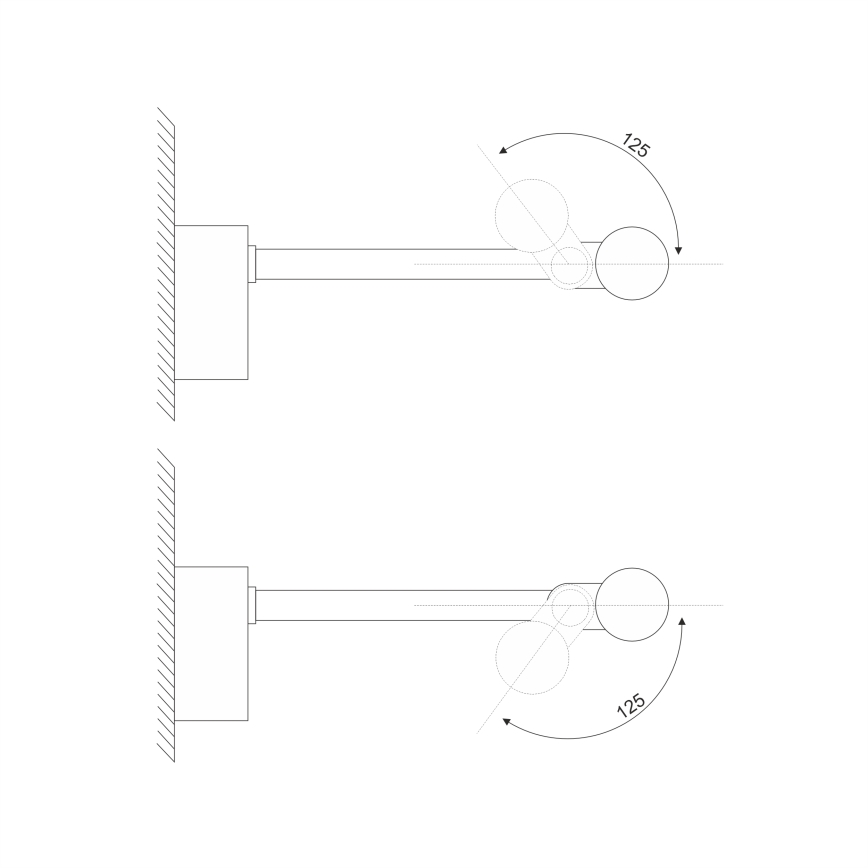 LED osvetlenie zrkadla do kúpeľne MIRROR LED/8W/230V 4000K IP44 60 cm čierna