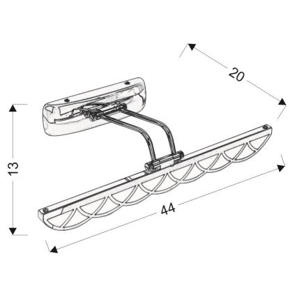 LED Osvetlenie zrkadla MOVE LED/6W/230V
