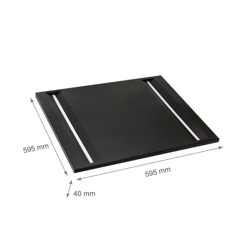 LED Panel ALGINE LED/44W/230V 60x60 cm 4000K UGR16 čierna