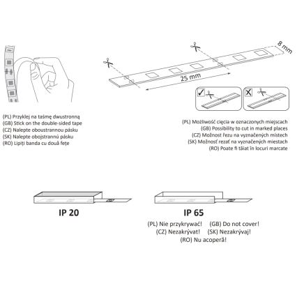 LED pásik 5m LED/36W/12V 4000K