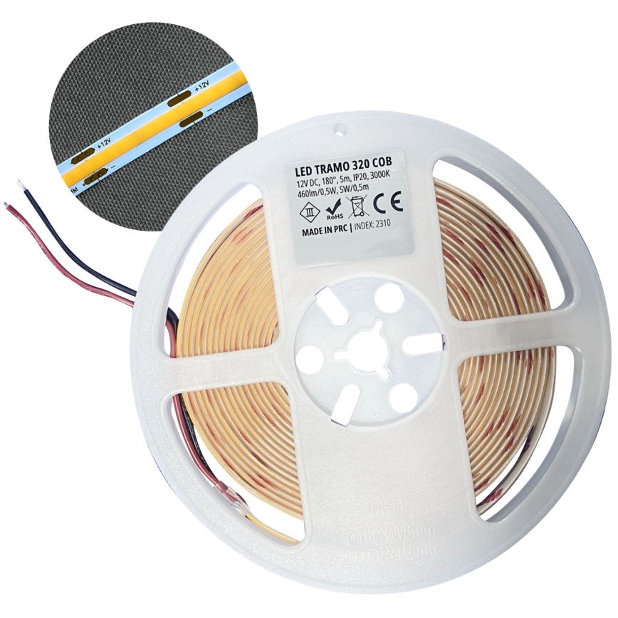 LED Pásik LED/50W/12V 5 m 3000K IP65