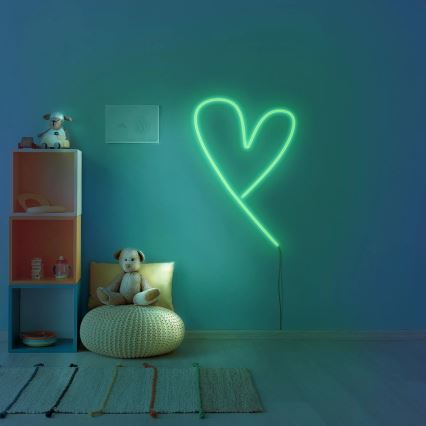 LED Pásik NEON 2 m LED/14W/12V IP65 zelená