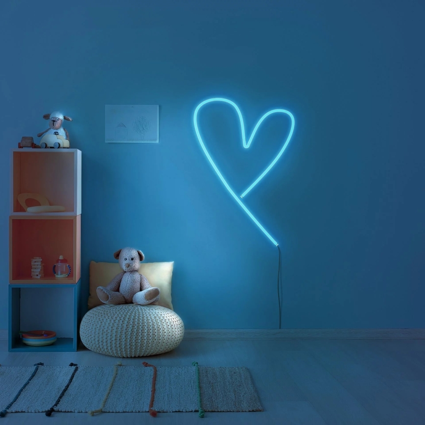LED Pásik NEON 2 m LED/17W/12V IP65 modrá