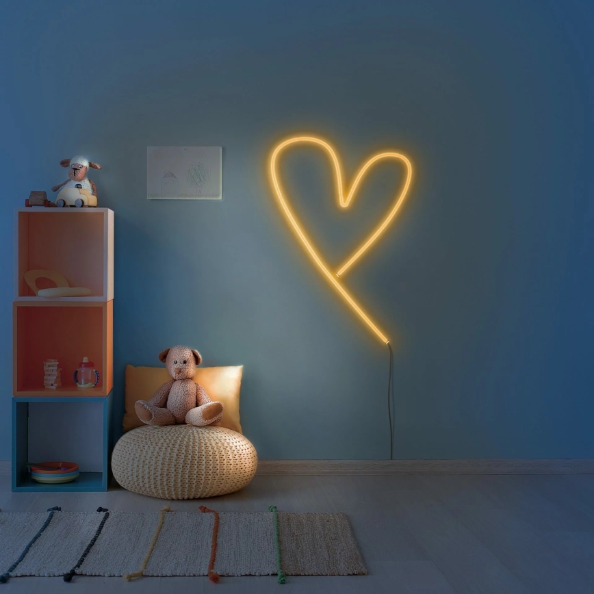 LED Pásik NEON 2 m LED/17W/12V IP65 oranžová