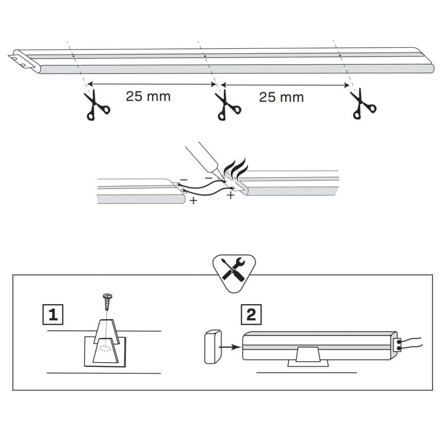 LED Pásik NEON 5 m LED/27W/12V 4000K IP65