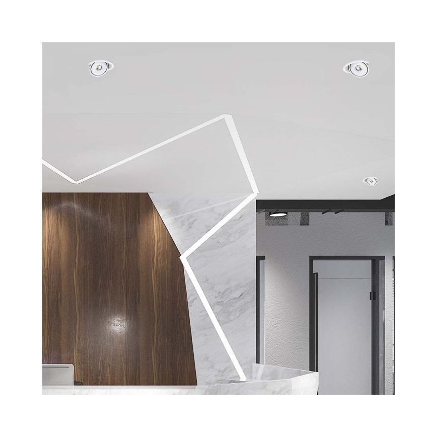 LED Podhľadové bodové svietidlo LED/28W/230V 3000/4000/6400K pr. 20 cm biela