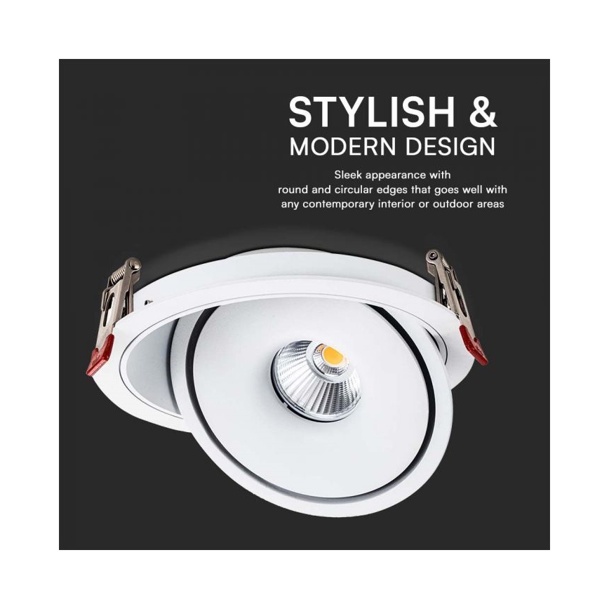 LED Podhľadové bodové svietidlo LED/28W/230V 3000/4000/6400K pr. 20 cm biela