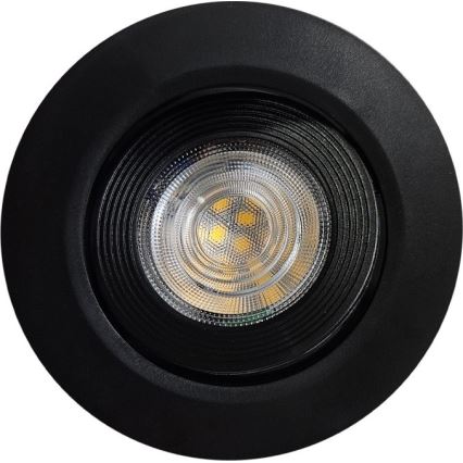 LED Podhľadové/prisadené bodové svietidlo 2v1 LED/5W/230V 4200K pr. 9,3 cm čierna
