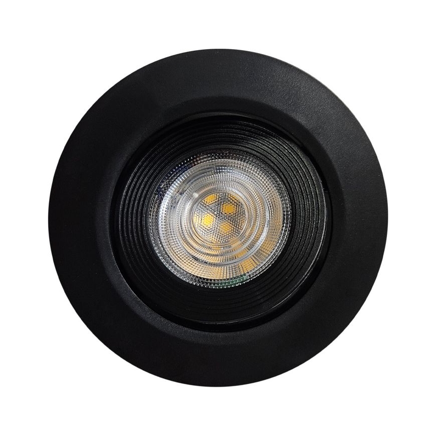 LED Podhľadové/prisadené bodové svietidlo 2v1 LED/5W/230V 4200K pr. 9,3 cm čierna