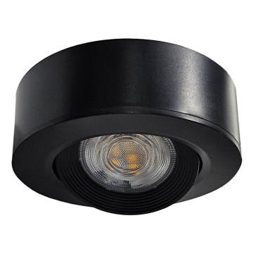 LED Podhľadové/prisadené bodové svietidlo 2v1 LED/5W/230V 4200K pr. 9,3 cm čierna