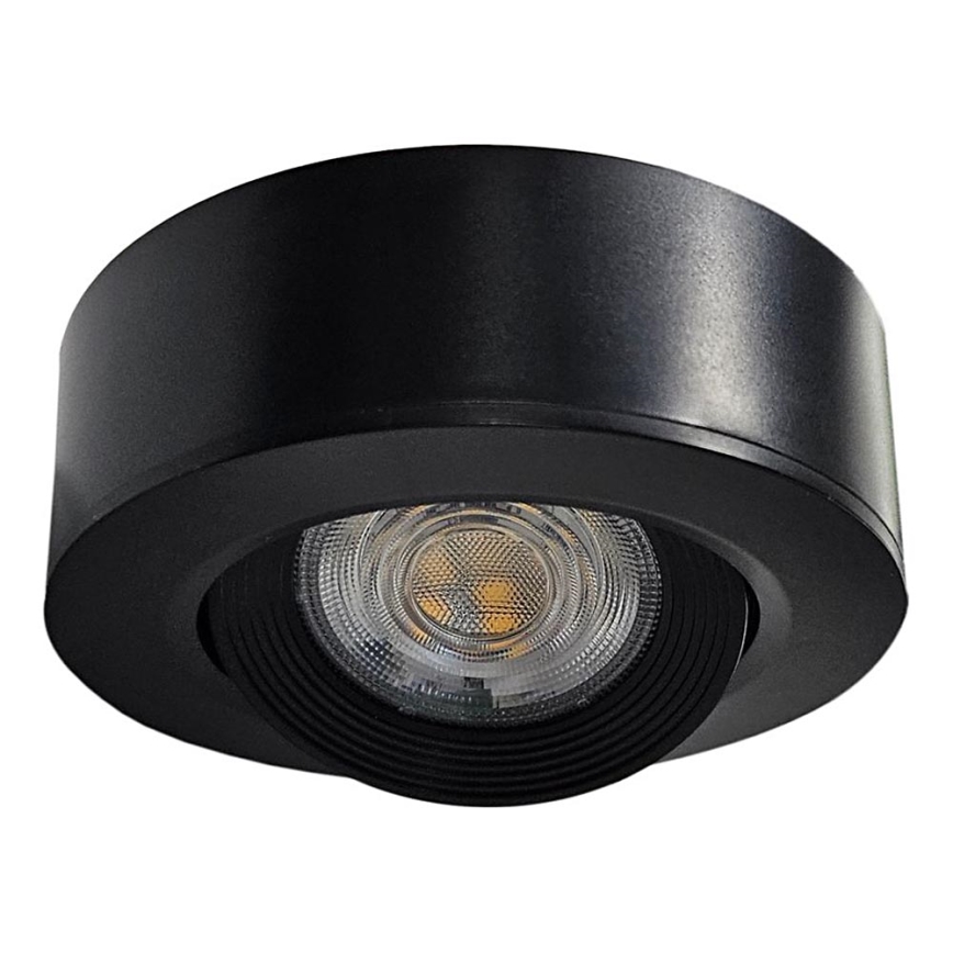 LED Podhľadové/prisadené bodové svietidlo 2v1 LED/5W/230V 4200K pr. 9,3 cm čierna