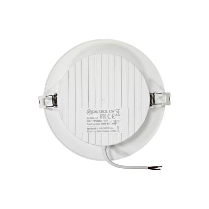LED Podhľadové svietidlo CIRCLE LED/12W/230V 4000K pr. 17 cm biela