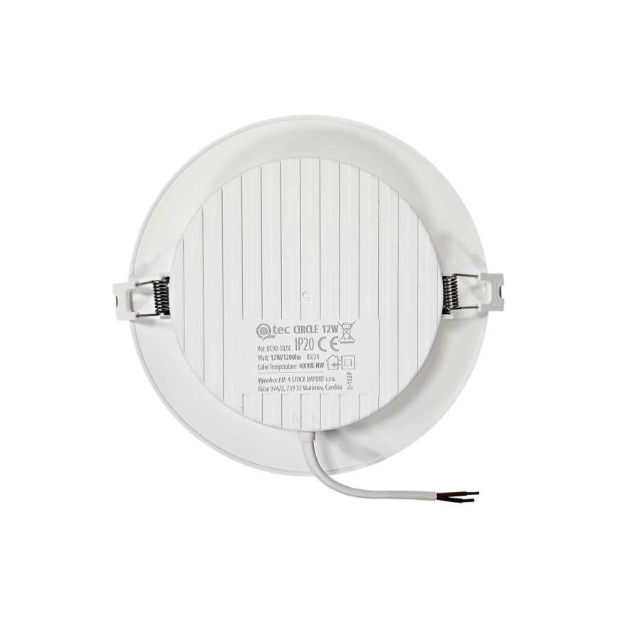 LED Podhľadové svietidlo CIRCLE LED/12W/230V 4000K pr. 17 cm biela