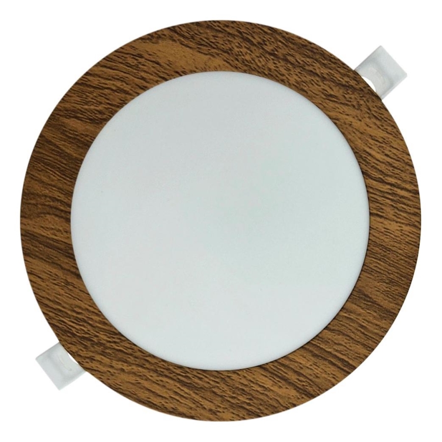 LED Podhľadové svietidlo CIRCLE LED/12W/230V 4200K pr. 16,7 cm hnedá