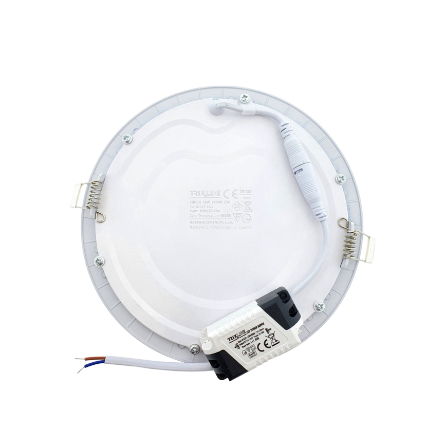 LED Podhľadové svietidlo CIRCLE LED/15W/230V 6500K pr. 18,8 cm biela
