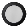 LED Podhľadové svietidlo CIRCLE LED/18W/230V 4000K pr. 22 cm čierna