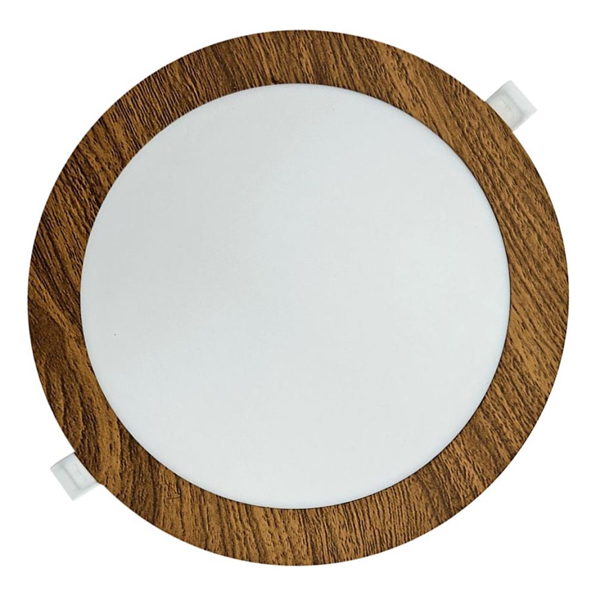 LED Podhľadové svietidlo CIRCLE LED/18W/230V 4200K pr. 22 cm hnedá