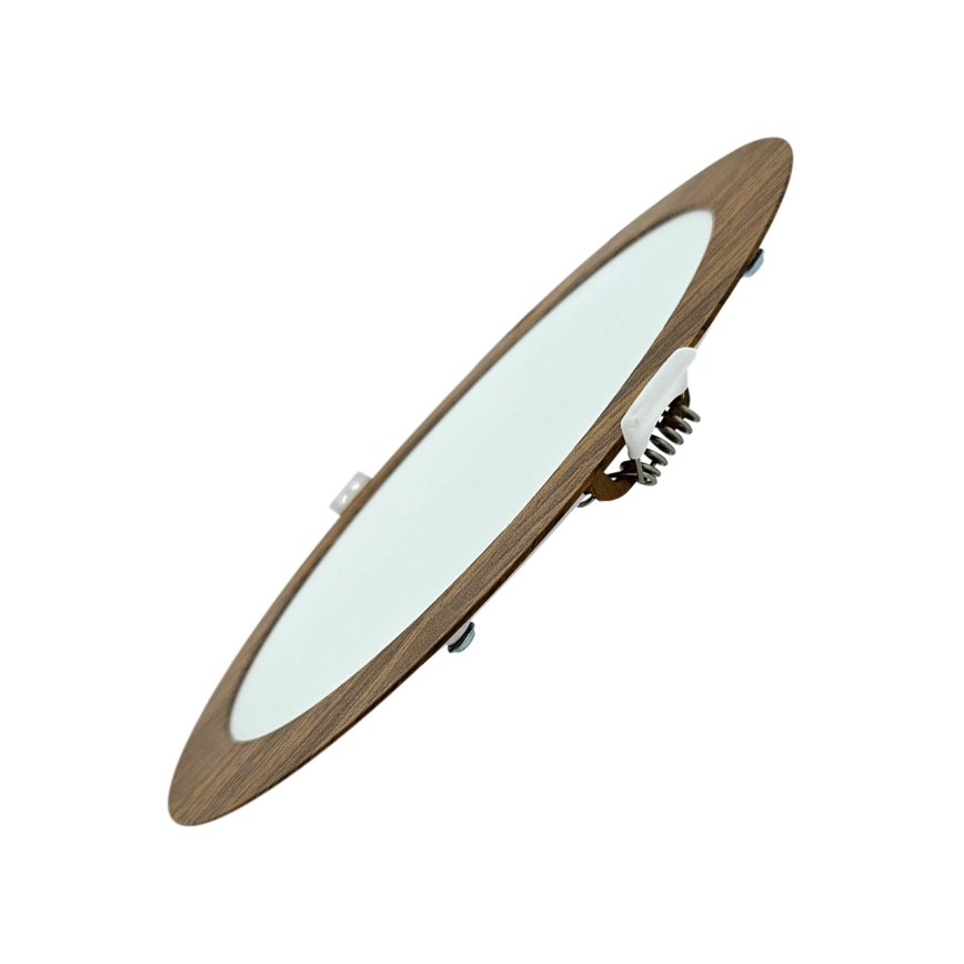 LED Podhľadové svietidlo CIRCLE LED/18W/230V 4200K pr. 22 cm hnedá