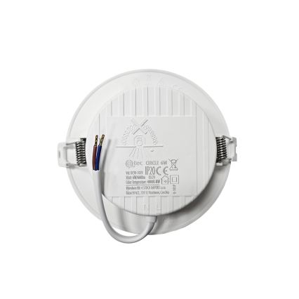 LED Podhľadové svietidlo CIRCLE LED/6W/230V 4000K pr. 12 cm biela