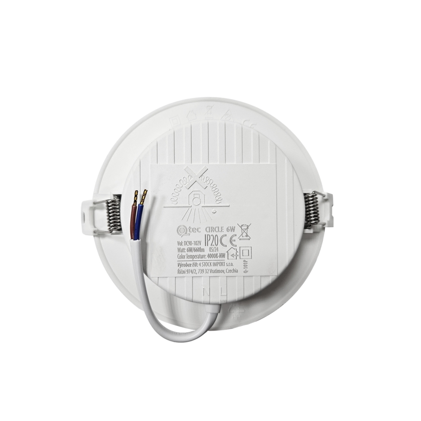 LED Podhľadové svietidlo CIRCLE LED/6W/230V 4000K pr. 12 cm biela