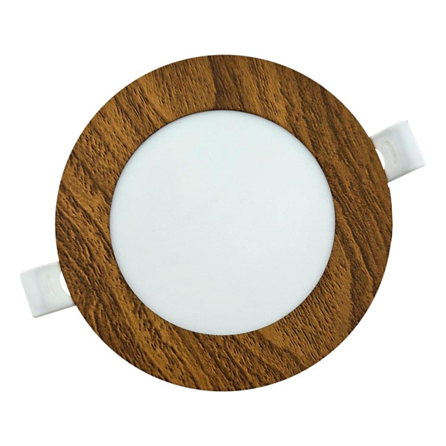 LED Podhľadové svietidlo CIRCLE LED/6W/230V 4200K pr. 11,8 cm hnedá