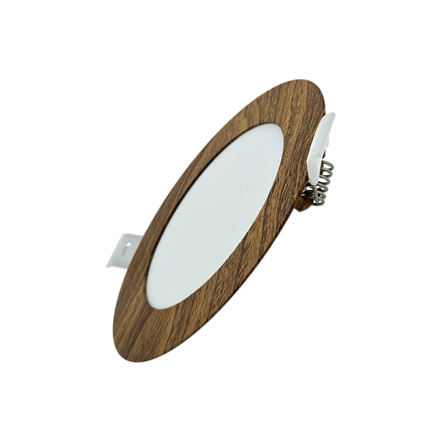 LED Podhľadové svietidlo CIRCLE LED/6W/230V 4200K pr. 11,8 cm hnedá