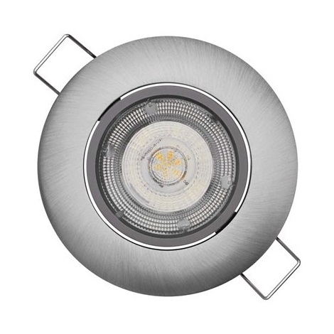 LED Podhľadové svietidlo EXCLUSIVE 1xLED/5W/230V 3000 K strieborná