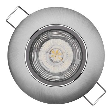 LED Podhľadové svietidlo EXCLUSIVE 1xLED/5W/230V 4000 K strieborná