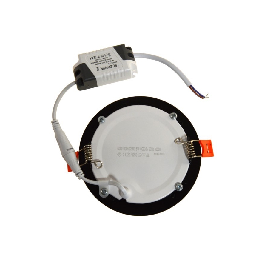 LED Podhľadové svietidlo GERD LED/6W/230V 3000K čierna