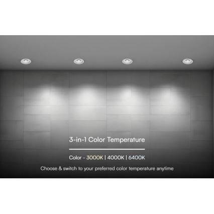 LED Podhľadové svietidlo LED/12W/230V 3000/4000/6400K ø 8,6 cm biela