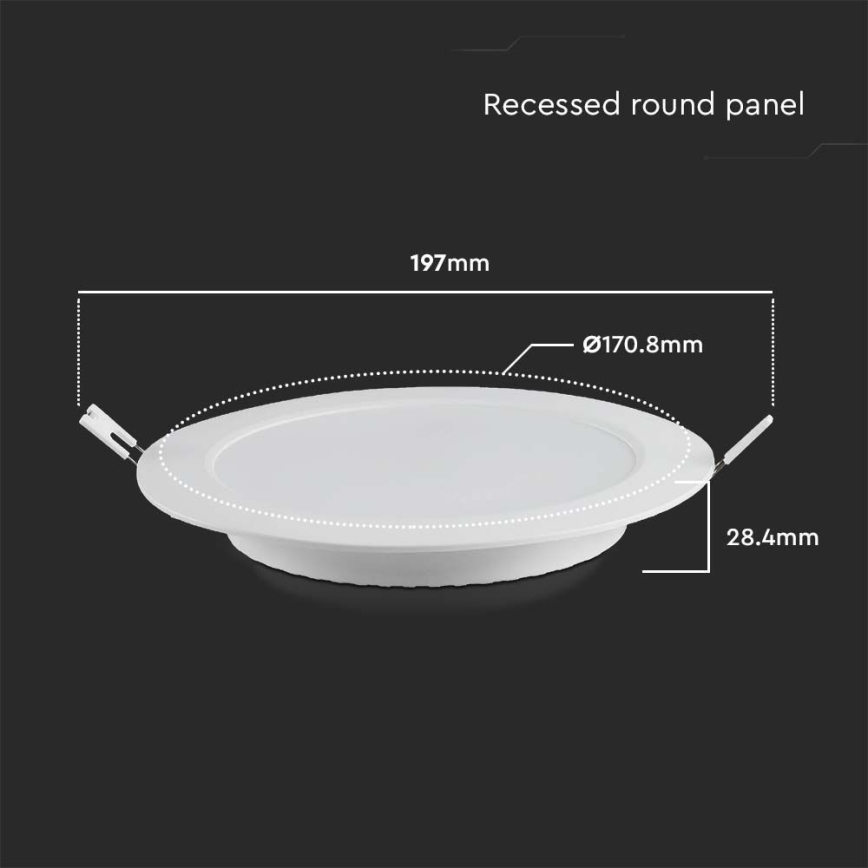 LED Podhľadové svietidlo LED/12W/230V 6500K