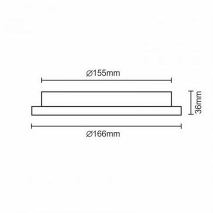 LED Podhľadové svietidlo LED/12W/230V IP40