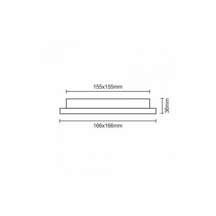 LED Podhľadové svietidlo LED/12W/230V IP40
