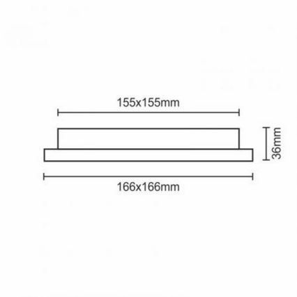 LED Podhľadové svietidlo LED/12W/230V IP40