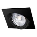 LED Podhľadové svietidlo LED/18W/230V 3000K 11,5x11,5 cm čierna