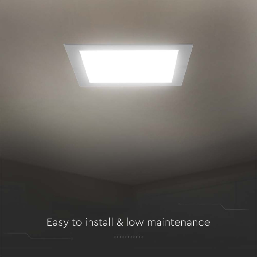 LED Podhľadové svietidlo LED/24W/230V 29,5x29,5 cm 3000K biela