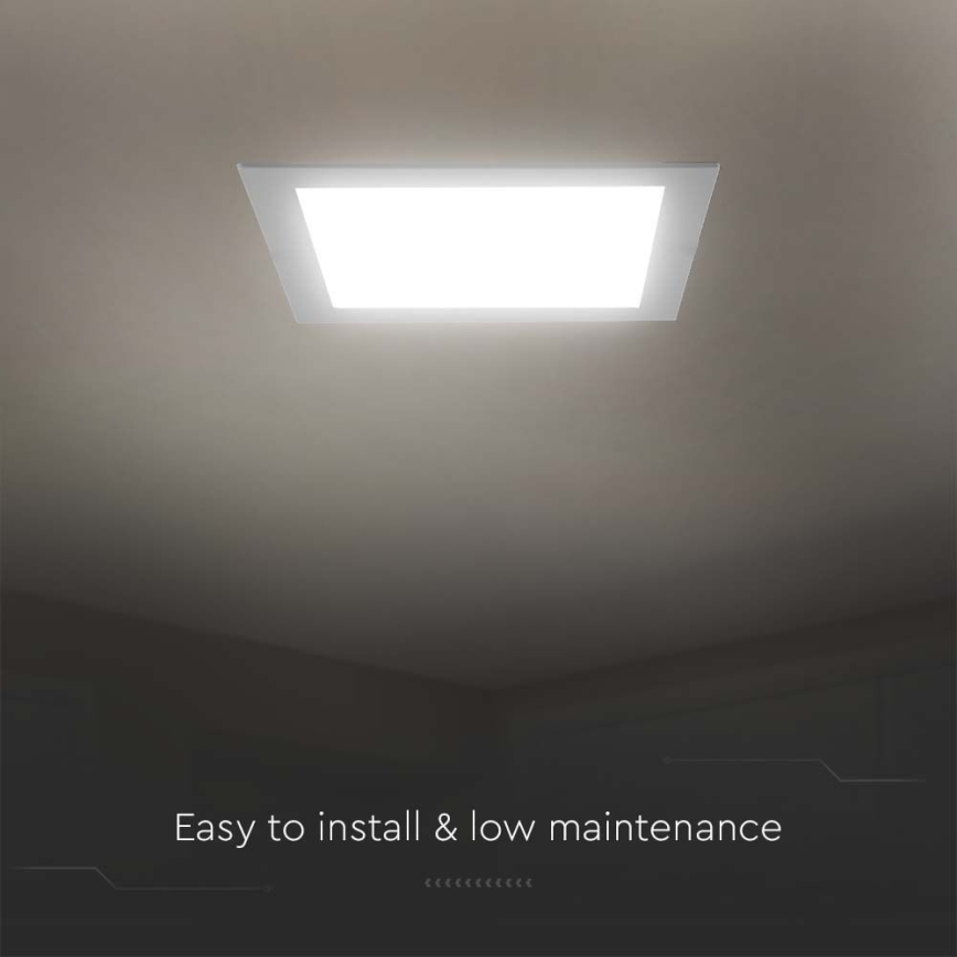 LED Podhľadové svietidlo LED/24W/230V 29,5x29,5 cm 6500K biela