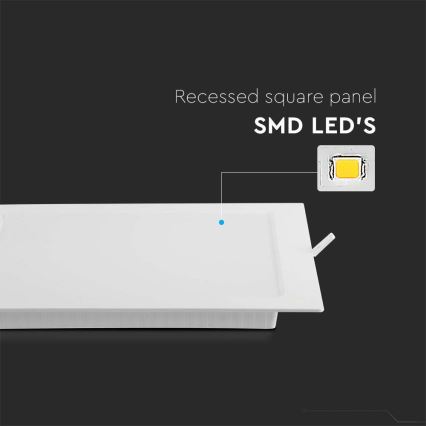 LED Podhľadové svietidlo LED/24W/230V 29,5x29,5 cm 6500K biela