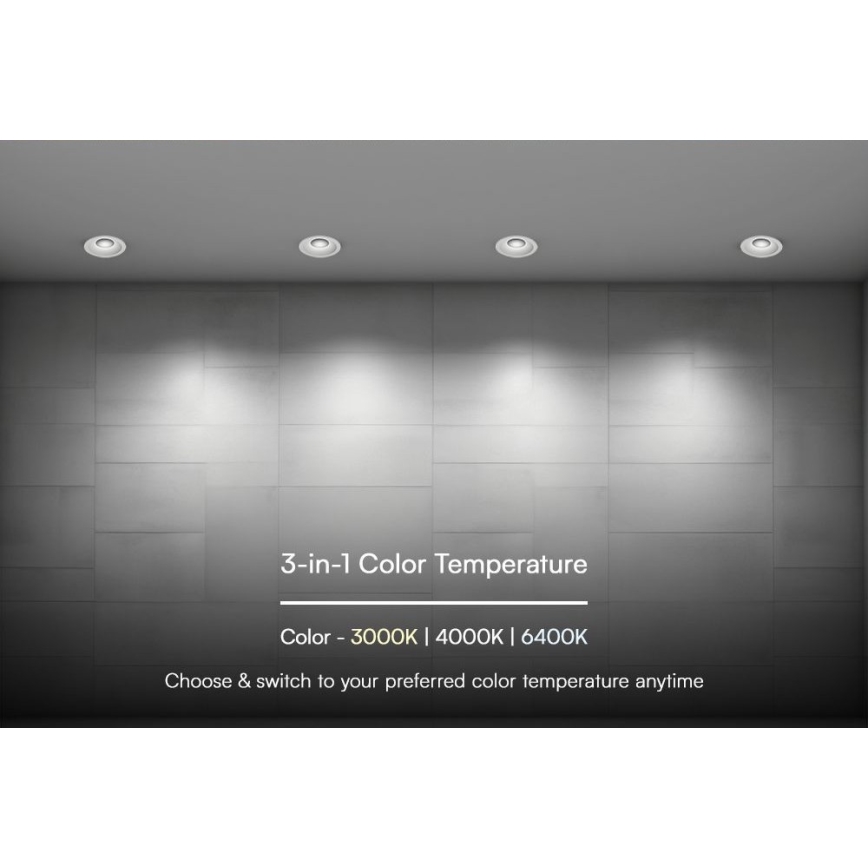 LED Podhľadové svietidlo LED/24W/230V 3000/4000/6400K ø 13,5 cm biela