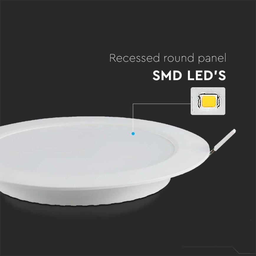 LED Podhľadové svietidlo LED/24W/230V pr. 29,6 cm 6500K biela